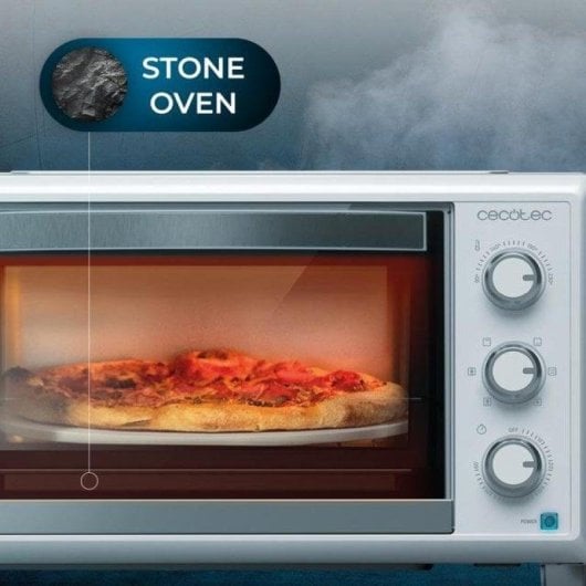 Horno elektrisch Cecotec Bake&Toast 2600 White 26L Weiß mit Pizza-Stein