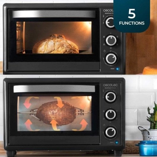 Cecotec Bake&Toast 3090 Black Gyro Horno de Sobremesa 30L 1500W Negro