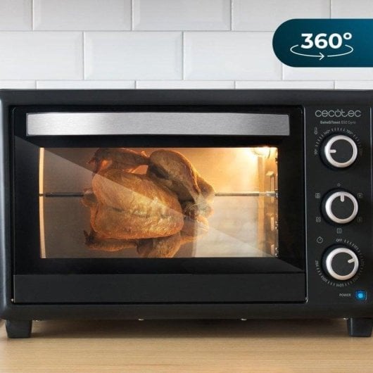 Cecotec Bake&Toast 3090 Black Gyro Horno de Sobremesa 30L 1500W Negro
