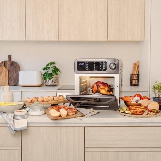 Cecotec Bake&Fry 1500 Touch Horno Freidora de Aire de Sobremesa 15L 1700W Acero Inoxidable