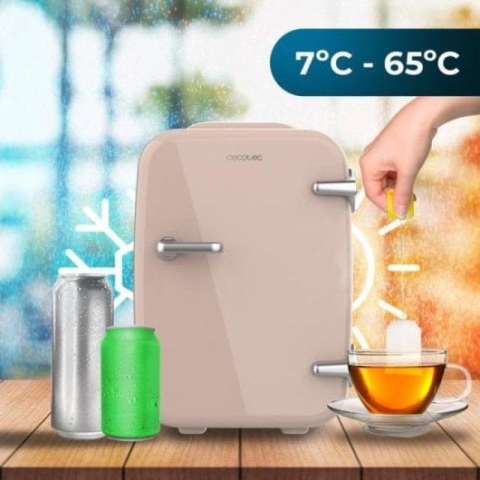 Frigorífico Cecotec Bolero MiniCooling 4L Habana portátil 12V-220V função quente/frio