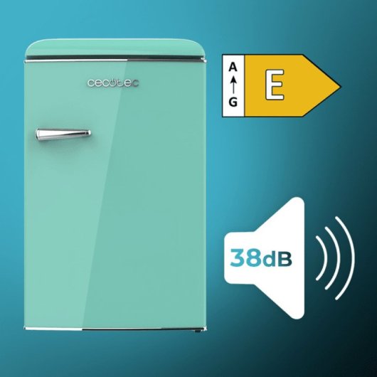 Cecotec Bolero CoolMarket TT Origin 110 Frigorífico Mini E Azul Turquesa