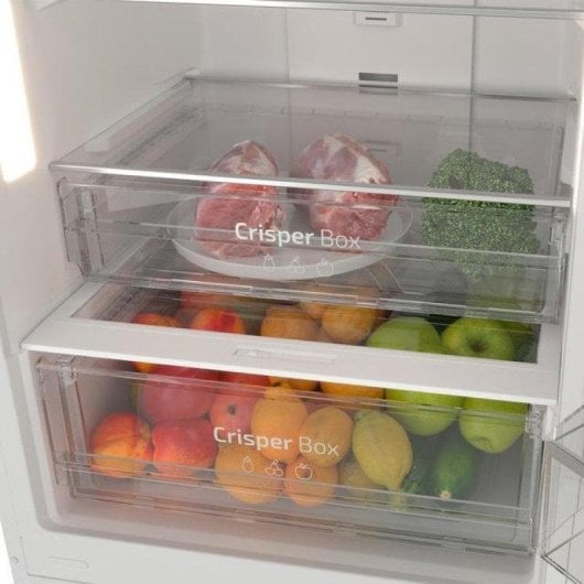 Frigorífico Combi Cecotec Bolero CoolMarket Combi 322 Total No Frost 185cm 322L D Gris Cristal