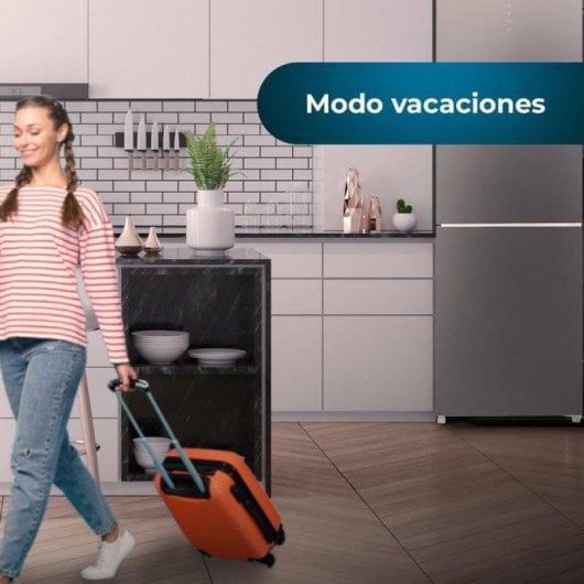 Cecotec Bolero CoolMarket Combi 356 Frigorífico Combi No Frost D Gris Cristal