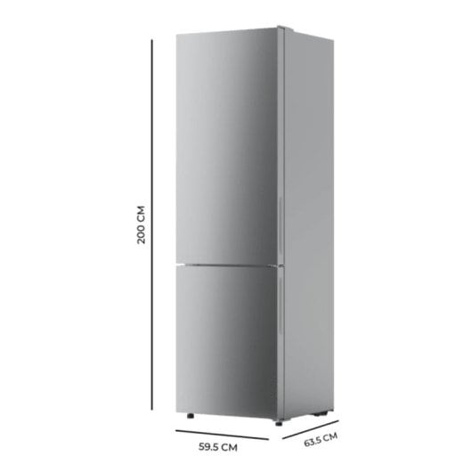 Cecotec Bolero CoolMarket Combi 356 Frigorífico Combi No Frost D Gris Cristal