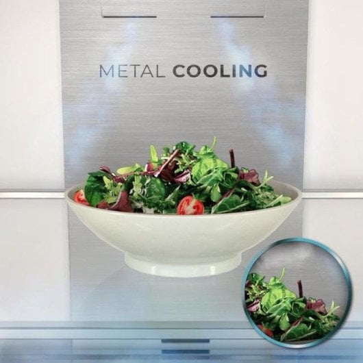 Frigorifero Combi Cecotec Bolero CoolMarket Combi 495 Total No Frost 200cm 495L E Nero