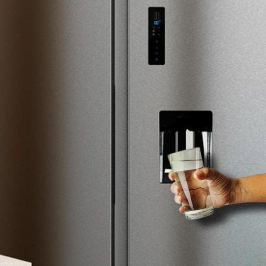 Frigorífico Americano Cecotec Bolero CoolMarket SBS 559 No Frost 177cm 559L D Preto Dispensador