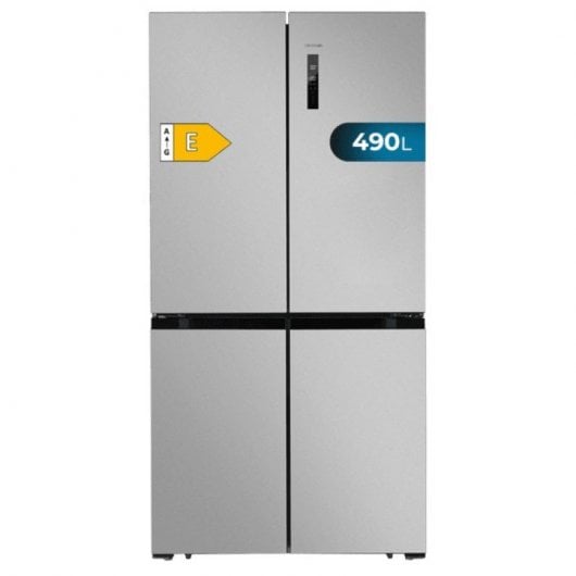 Cecotec Bolero CoolMarket 4D 490 Frigorífico Americano No Frost E Acero Inoxidable