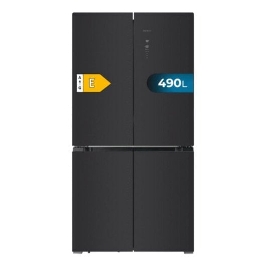 Réfrigérateur Américain Cecotec Bolero CoolMarket 4D 490 Glass E Total No Frost 183 cm 490 L E Noir