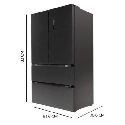Frigorifero Americano Cecotec Bolero CoolMarket FD 510 Total No Frost 183cm 510L E Nero