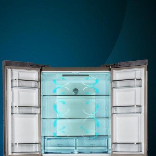 Frigorifero Americano Cecotec Bolero CoolMarket FD 510 Total No Frost 183cm 510L E Nero