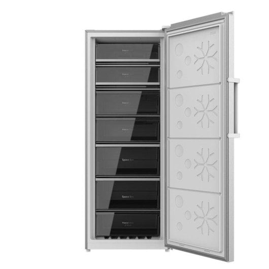 Congelador Cecotec Bolero CoolMarket UF 380 Inox Inverter 380L No Frost Inox