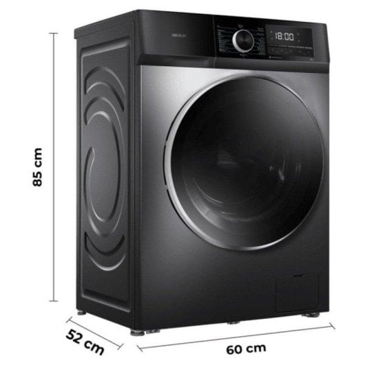 Lave-linge Cecotec Bolero DressCode 8500 Inverter Hublot 8kg 1400rpm A Inox Vapeur