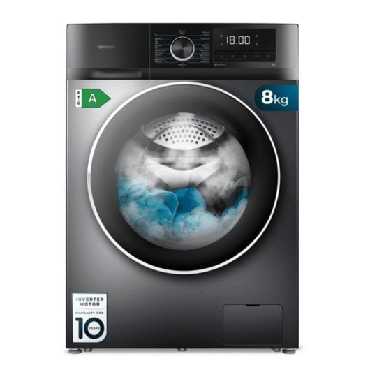 Lave-linge Cecotec Bolero DressCode 8500 Inverter Hublot 8kg 1400rpm A Inox Vapeur