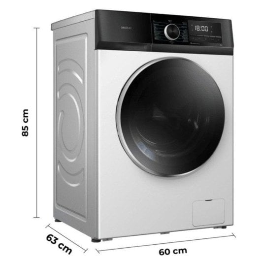 Lave-linge Cecotec Bolero DressCode 10500 Hublot 10 kg 1400 rpm A Blanc Vapeur Inverter