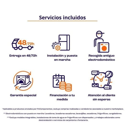 Cecotec Bolero DressCode 10500 Inverter Steel Lavadora Carga Frontal 10Kg A Acero Inoxidable