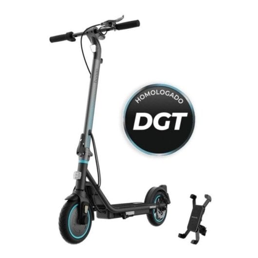 Cecotec Bongo Serie D20 Mobile Patinete Eléctrico 8.5" 250W Negro + Soporte Teléfono