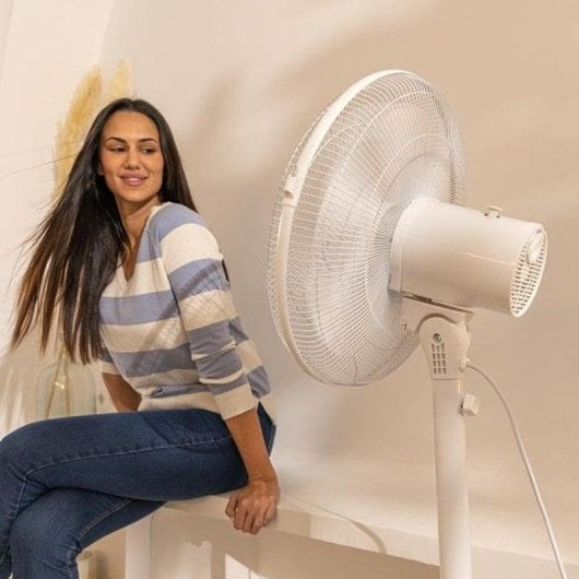 Ventilatore Cecotec EnergySilence 535 2in1 40W 3 Velocità Oscillante 40 cm Bianco