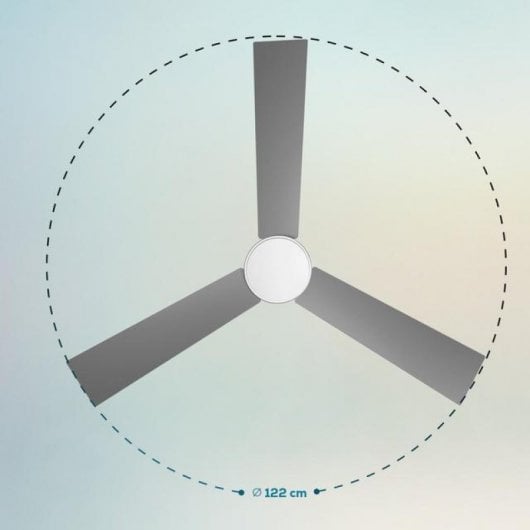 Cecotec EnergySilence Aero 4850 Style Ventilador de Techo con Luz 30W Acero Inoxidable