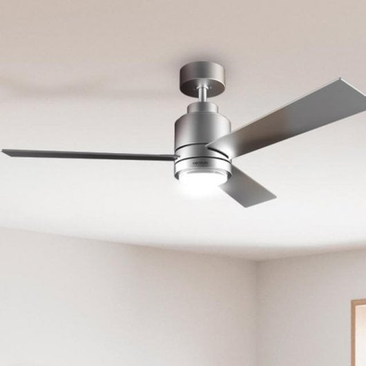 Cecotec EnergySilence Aero 4850 Style Ventilador de Techo con Luz 30W Acero Inoxidable