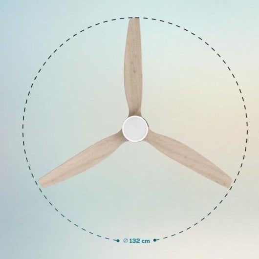Ventilateur de plafond Cecotec EnergySilence Aero 5300 White&Wood LED 30W 3 pales