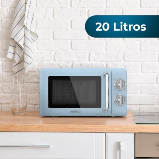 Cecotec ProClean 3010 Micro-ondes Rétro 20L 700W Bleu