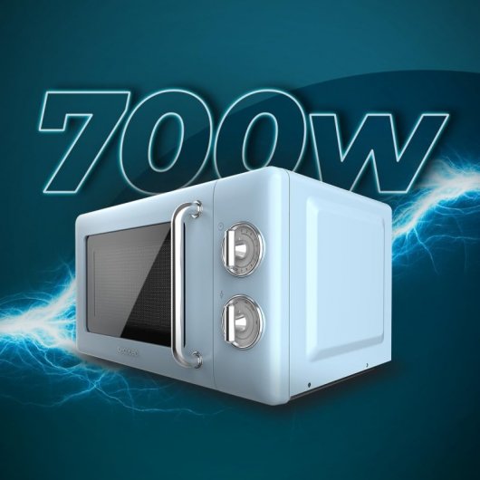 Cecotec ProClean 3010 Micro-ondes Rétro 20L 700W Bleu