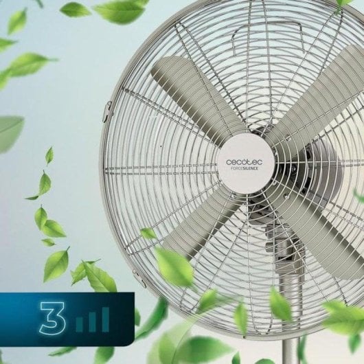 Ventilator Cecotec EnergySilence 610 Steelstyle 50W Edelstahl 40cm höhenverstellbar