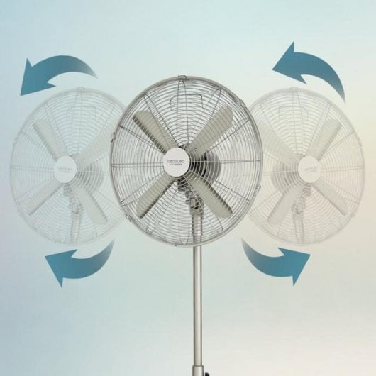 Cecotec EnergySilence 610 Steelstyle Ventilador de Pie 50W Acero Inoxidable