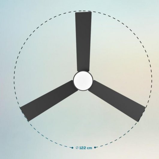 Cecotec EnergySilence Aero 4850 Style Ventilador de Techo con Luz 30W Negro