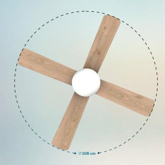 Ventilador de Teto Cecotec EnergySilence Aero 4250 DC Fresh LED 40W 106cm 4 pás 6 velocidades