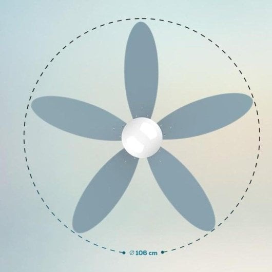 Ventilador Cecotec EnergySilence Aero 4260 Azul techo DC LED 42" 6 velocidades mando
