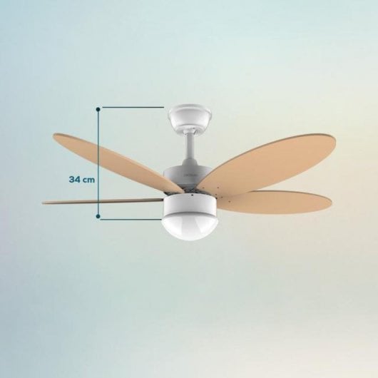 Cecotec EnergySilence Aero 4260 Ventilador de Techo 40W con Luz Naranja