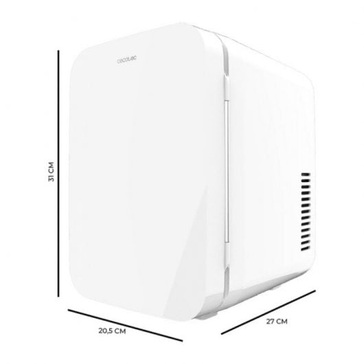 Cecotec Bolero MiniCooling 4L Río Frigorífico Mini Portátil 12V Blanco