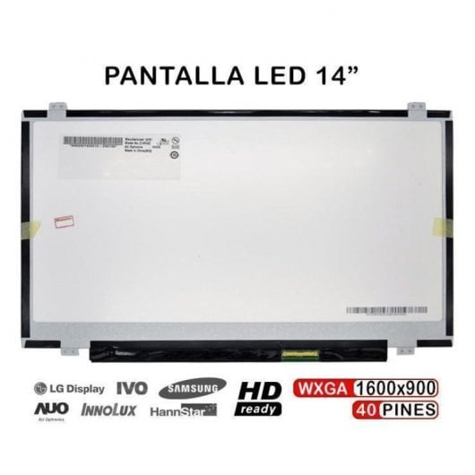 Pantalla Led 14.0"  Para Portátil B140rw02
