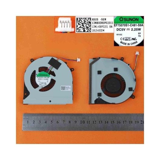 Ventilador CPU Portátil Asus GL502VM GL502VML GX60VM