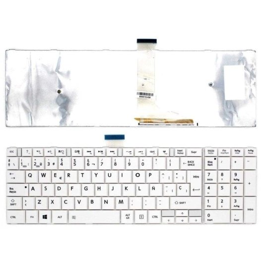 Teclado Portátil Toshiba Satellite C50-A Blanco