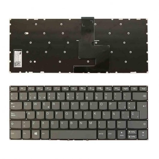 Clavier d'ordinateur portable Lenovo Ideapad 330-14ikb gris sans cadre