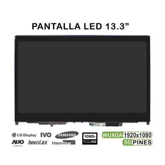 Ecrã Tátil 13.3" Para Portátil Lenovo ThinkPad X380 Yoga 20LH FHD