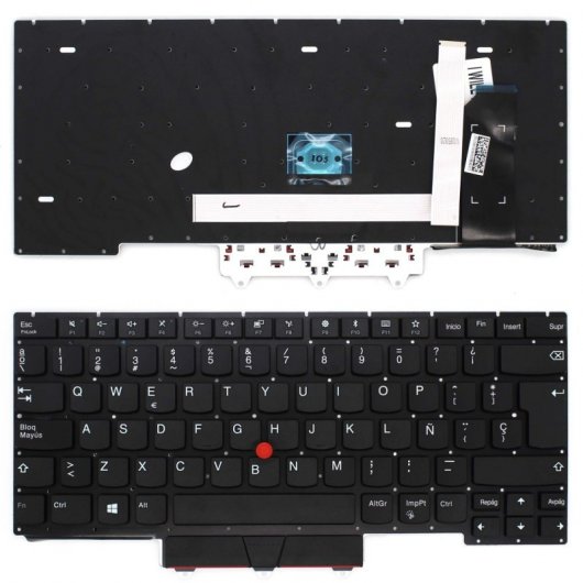 Teclado para Portátil Lenovo Thinkpad E14 R14 S3 Gen2 Preto