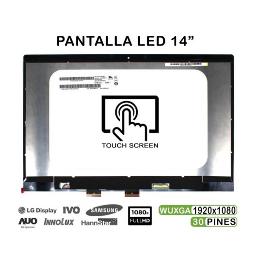 Rahmenloser 14-Zoll-Touch-LED-Bildschirm für HP Pavilion X360 14-cd 14m-cd Laptop