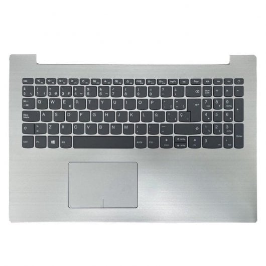 Coque supérieure avec clavier pour ordinateur portable Lenovo Ideapad 320-15iap 320-15ikb 320-15is, argent