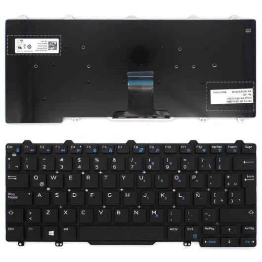 Teclado Portátil Dell Latitude E7250 E7270 E5270 Latino