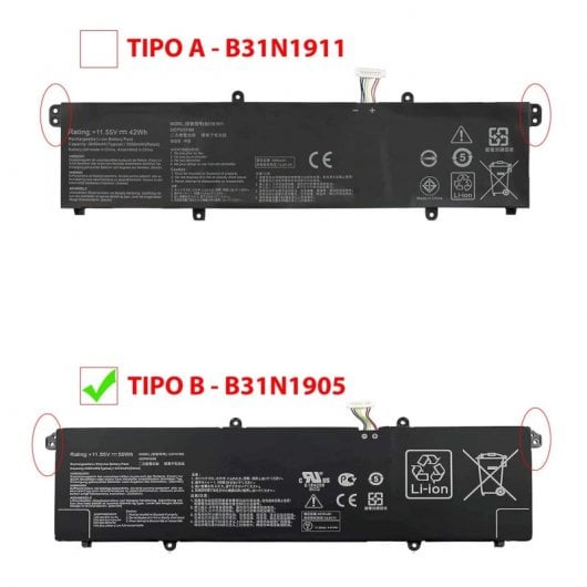 Batería Para Portátil Asus Vivobook S13 S330f S14 M433ia S433fa S15 D533ia S15 S533 C31n1905