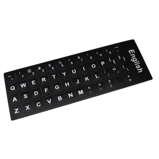 Autocolantes para Converter Teclado em Idioma Inglês Pretos