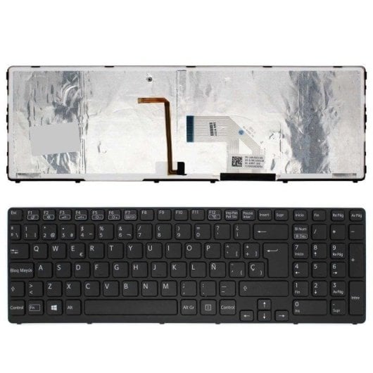 Teclado para Portátil Sony VAIO SVE1511M1E Portatilmovil Retroiluminado Preto