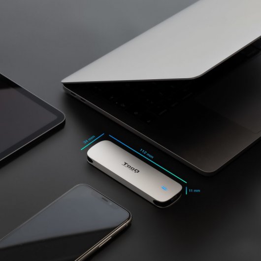 TooQ Caja Externa para SSD M.2 NGFF Plata
