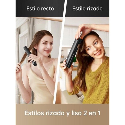 Lisseur 2-en-1 Sans Fil Dreame Hair Glamour 210ºC 3 Réglages Ionique Noir