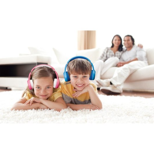 Lenco HPB-110PK Auriculares Inalámbricos Bluetooth para Niños Rosa