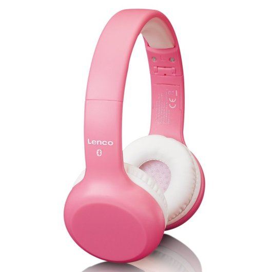Lenco HPB-110PK Auriculares Inalámbricos Bluetooth para Niños Rosa